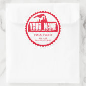 Custom Bottle Label Sjabloon - Voeg uw eigen woord (Tas)