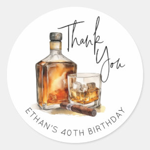 Custom Bourbon dank u Stickers whiskey labels
