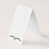 Custom Bow Leaf Zelfstandige Oorbel Display Kaart Visitekaartje (Voorkant)