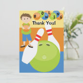 Custom Bowling Bedankt (Staand voorkant)