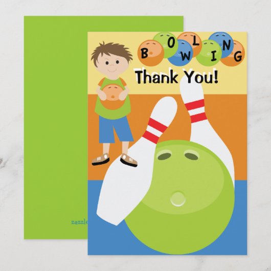 Custom Bowling Bedankt (Voorkant / Achterkant)