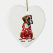 Custom Boxer Dog Fun Valentijn Keramisch Ornament (Rechts)