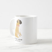 Custom Boxer Mom Mug, Personalized Boxer Dog mug Koffiemok (Voorkant links)