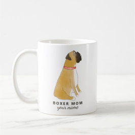 Custom Boxer Mom Mug, Personalized Boxer Dog mug Koffiemok