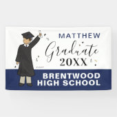 Custom Boy Avatar | Banner voor Afstuderen op de m (Horizontaal)