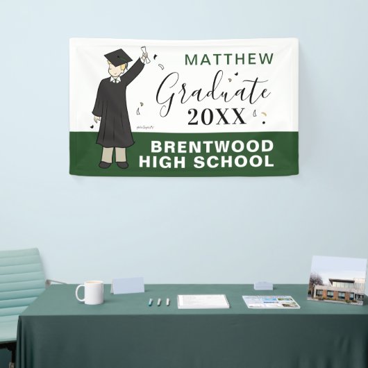 Custom Boy Avatar | Banner voor Afstuderen op de m (Beurs)