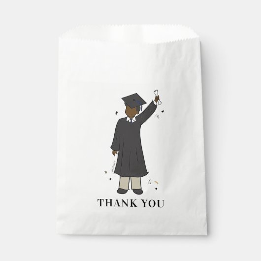 Custom Boy Avatar | Middelbare school Afstuderen F Bedankzakje (Voorkant)