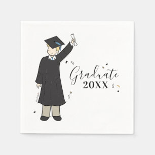 Custom Boy Avatar   Middelbare school Afstuderen s Servet