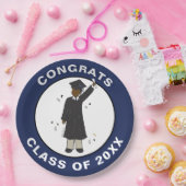 Custom Boy Avatar | Partij voor de middelbare scho Papieren Bordje (Feest)