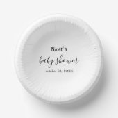 Custom Boy & Girl Baby shower Bowls Papieren Kommen (Voorkant)