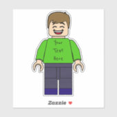 Custom Boy Minifig Sticker (Vel)