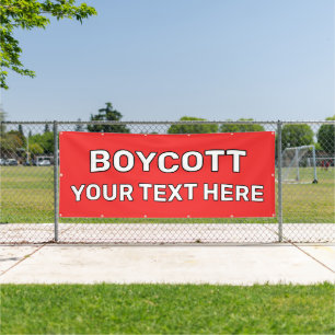 custom boycott banner