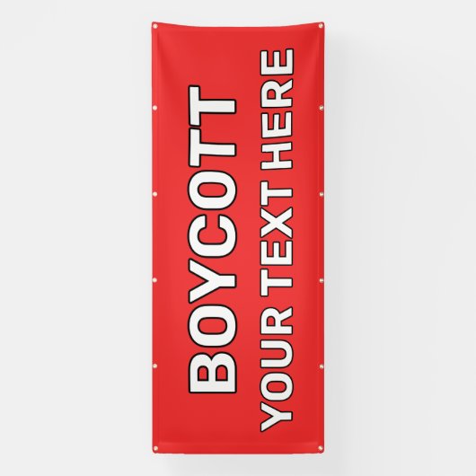 custom boycott banner (Verticaal)