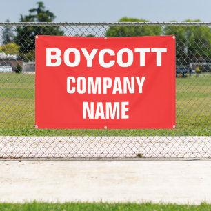 custom boycott banner