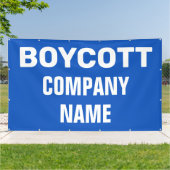 custom boycott banner (Buitenkant)