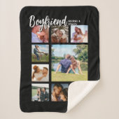 Custom Boyfriend Photo Collage Sherpa Deken (Voorkant)