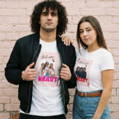 Custom Boyfriend Photos With Name Valentine Heart Tri-Blend Shirt