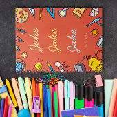 Custom Boy's Back-to-School Naam Notitieboek