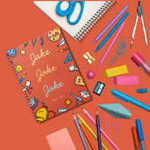 Custom Boy's Back-to-School Naam Notitieboek