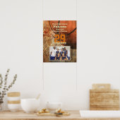 Custom Boys Basketbal poster met teamfoto (Keuken)