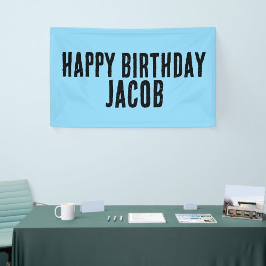 CUSTOM BOYS VERJAARDAGSFEESTBANNERS SPANDOEK (Beurs)