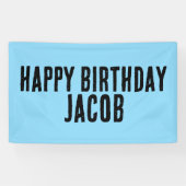 CUSTOM BOYS VERJAARDAGSFEESTBANNERS SPANDOEK (Horizontaal)