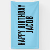 CUSTOM BOYS VERJAARDAGSFEESTBANNERS SPANDOEK (Verticaal)