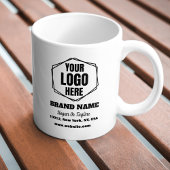 Custom Brand Awareness & Promotional Business Logo Koffiemok