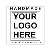Custom Brand Business Logo & Handmade Website Name Zelfinktende Stempel (Design)