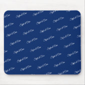 Custom Brand Pattern Navy Mouse Pad Office Accesso Muismat (Voorkant)