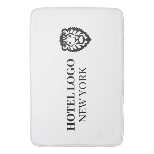 Custom Branded Amenities Hotel Logo Badmat (Voorkant Verticaal)