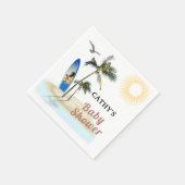 Custom Branded Beach Surf Baby shower Papier Serve Servet (Hoek)