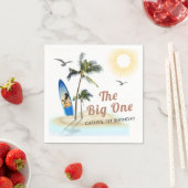 Custom Branded Beach Zomer 1e Verjaardag Servet (Insitu)