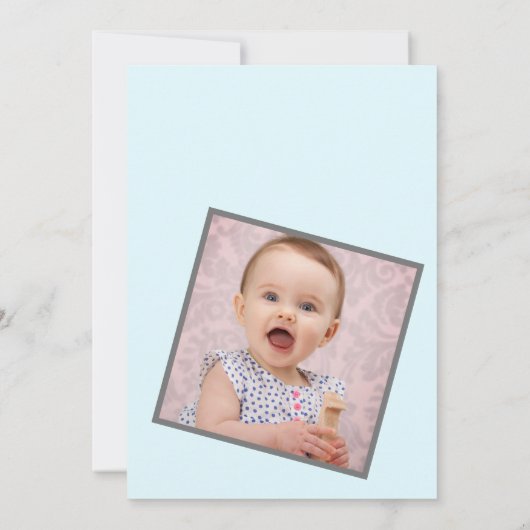 Custom Branded Beach Zomer Neutraal 1e Verjaardag Kaart (Achterkant)