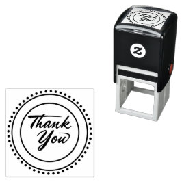 Custom Branded Bedankt | Elegant metallic goud Zelfinktende Stempel