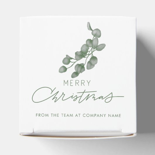 Custom Branded Bedrijfsnaam Merry Christmas Bedankdoosjes (Bovenkant)