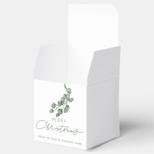 Custom Branded Bedrijfsnaam Merry Christmas Bedankdoosjes (Geopend)