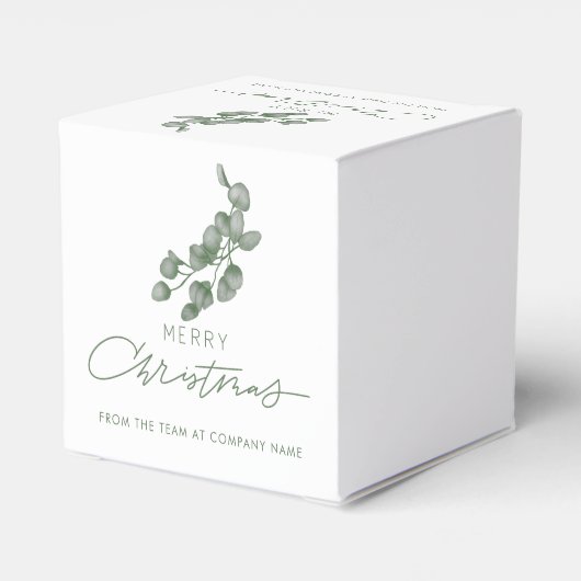 Custom Branded Bedrijfsnaam Merry Christmas Bedankdoosjes (Achterkant)