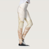 Custom Branded Beige Plaid Tartan Patroon Leggings (Rechts)