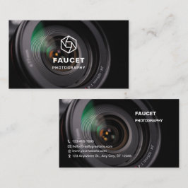 Custom Branded Black Volledige fotografie Visitekaartje