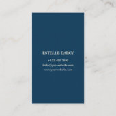 Custom Branded Blue Eenvoudig Visitekaartje (Achterkant)