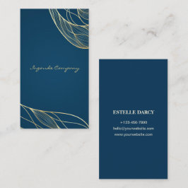 Custom Branded Blue Eenvoudig Visitekaartje