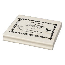 Custom Branded Boerderij Verse Eieren | Eikarton Rubberstempel