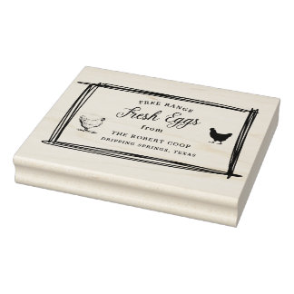 Custom Branded Boerderij Verse Eieren | Eikarton Rubberstempel
