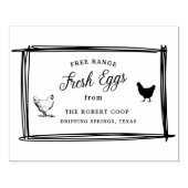 Custom Branded Boerderij Verse Eieren | Eikarton Rubberstempel (Afrduk)