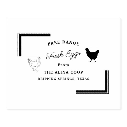 Custom Branded Boerderij Verse Eieren | Eikarton Rubberstempel (Afrduk)