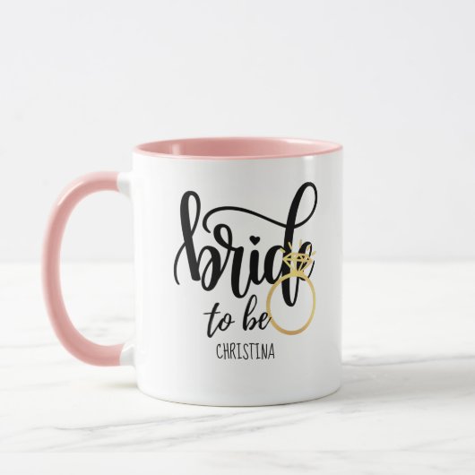 Custom Branded bruid-to-be Bachelorette Bridal Mok (Links)