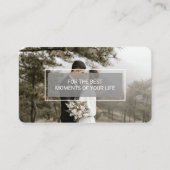 Custom Branded Bruiloft Fotografie Wit Visitekaartje (Voorkant)