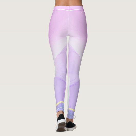 Custom Branded Bruin Schots Tartan Plaid Legging (Achterkant)