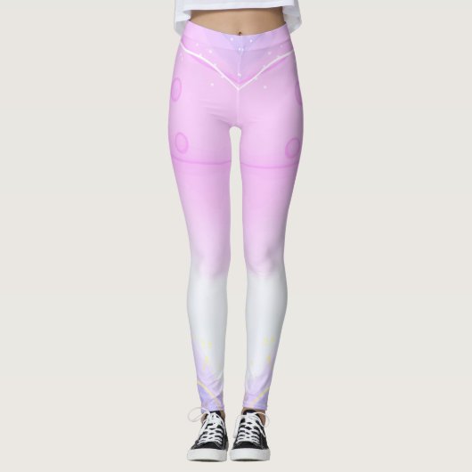 Custom Branded Bruin Schots Tartan Plaid Legging (Voorkant)